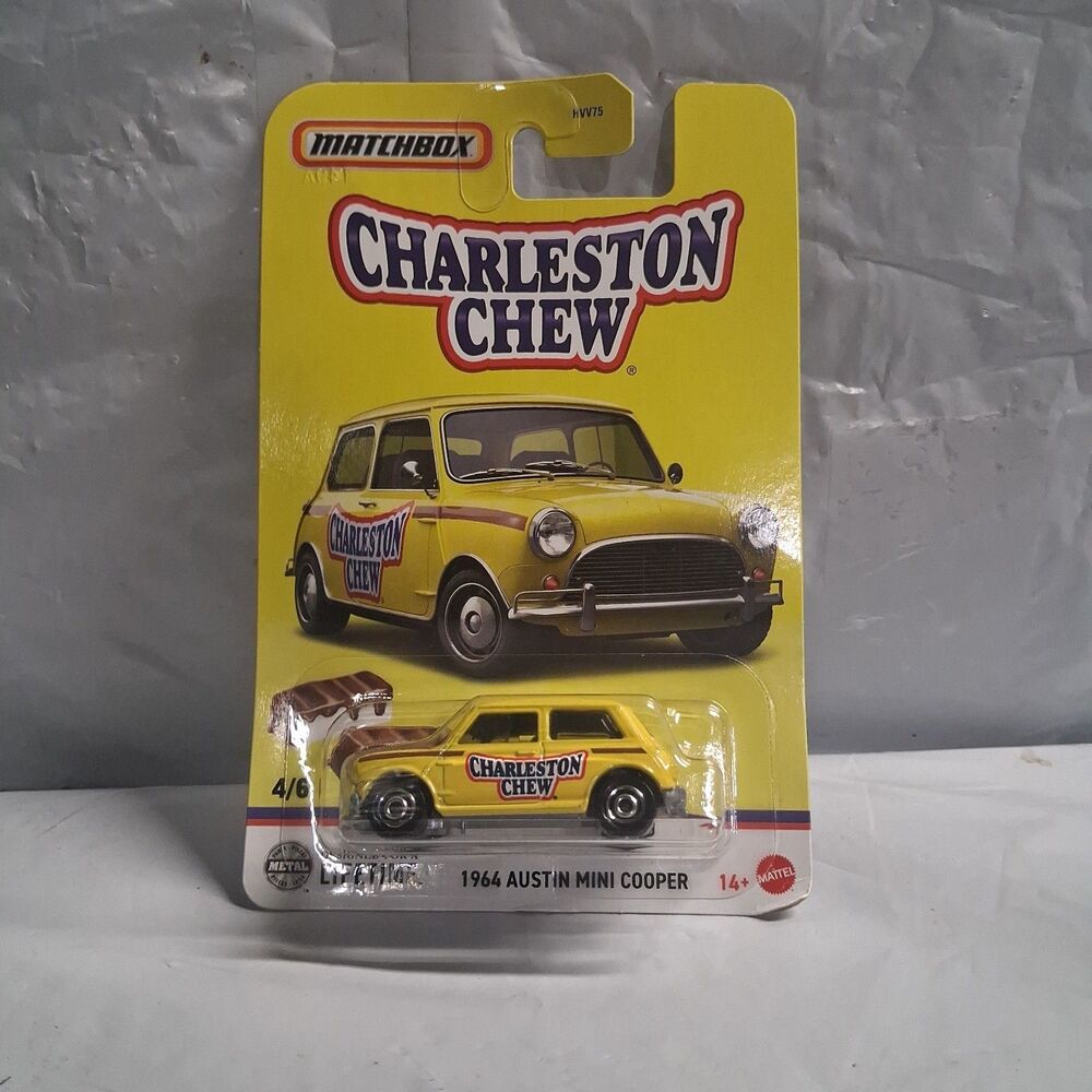 Matchbox 1964 Austin Mini Cooper Charleston Chew Candy Car 4/6 2024 Diecast
